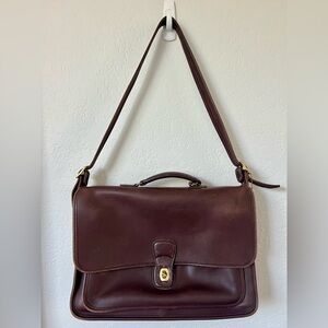 Vintage Coach Brown Briefcase 5180